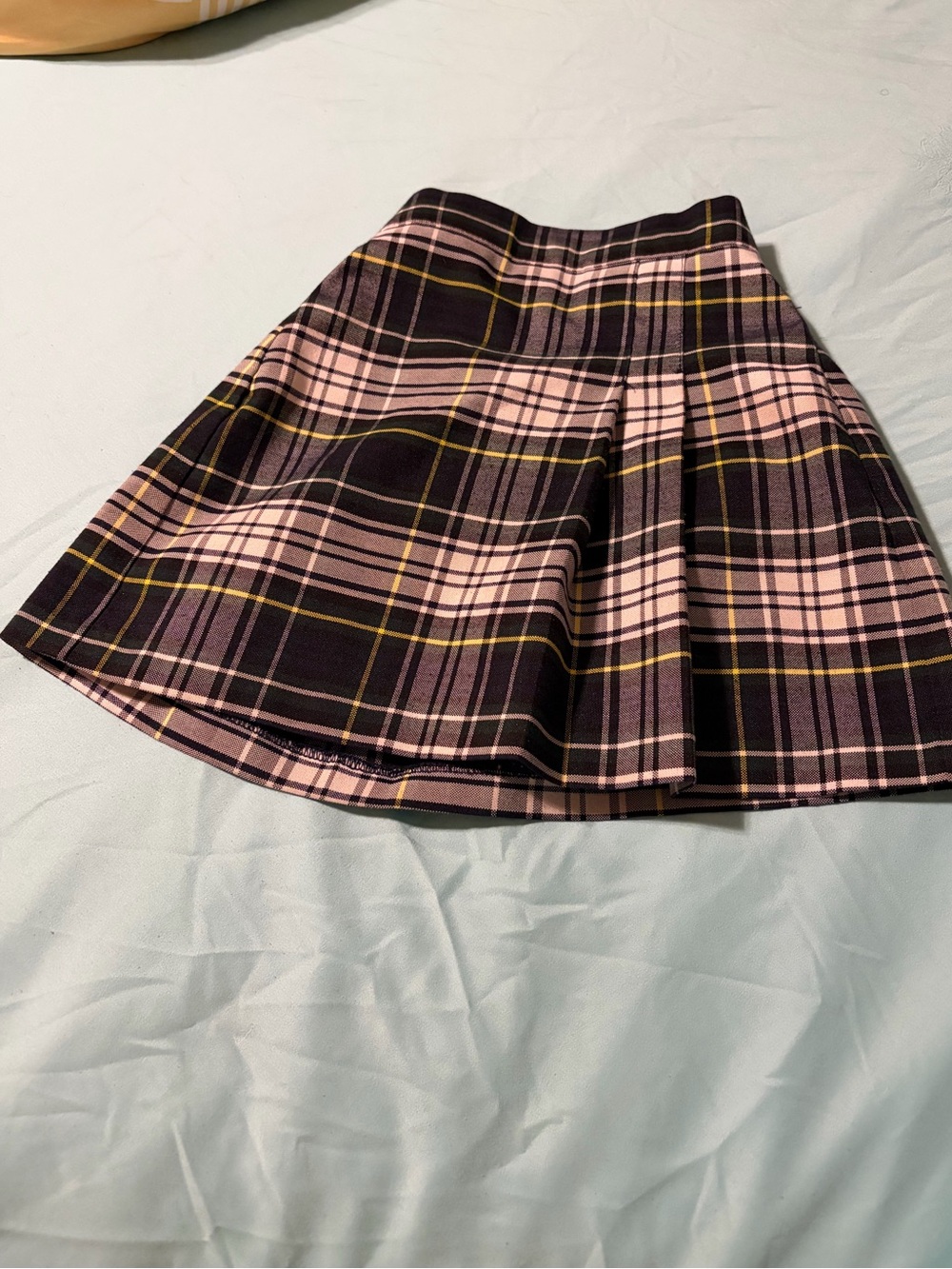 CHILDREN'S YOUTH GIRLS FLYNN O'HARA SKIRT PLAID GREEN PLEATED UNIFORM SIZE 4/5R